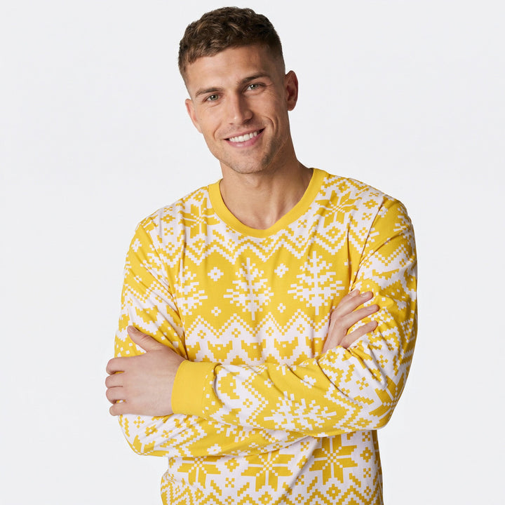 Men's Knit Print Easter Pyjamas