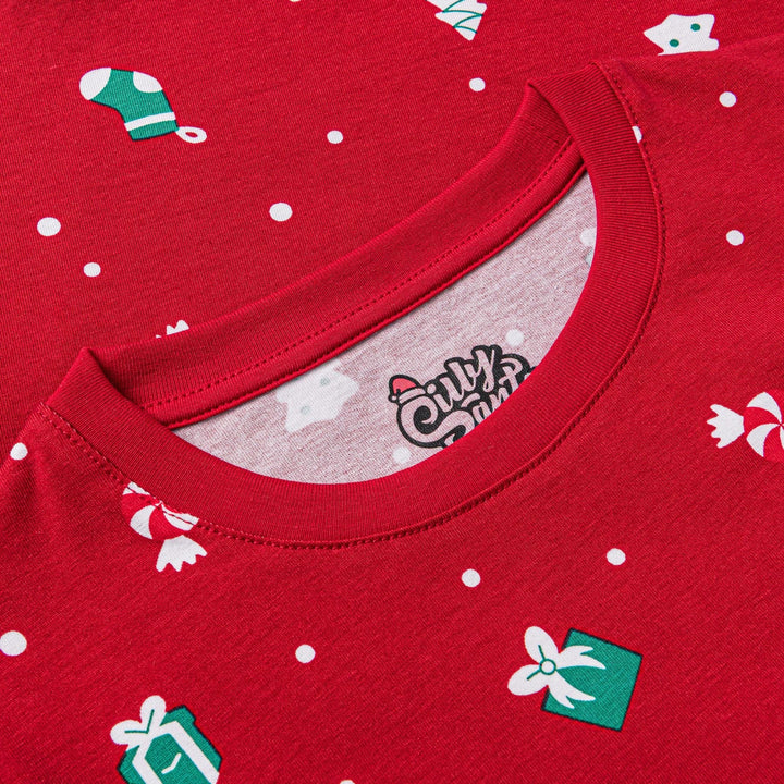 Kids' Red Christmas Ornament Christmas Pyjamas