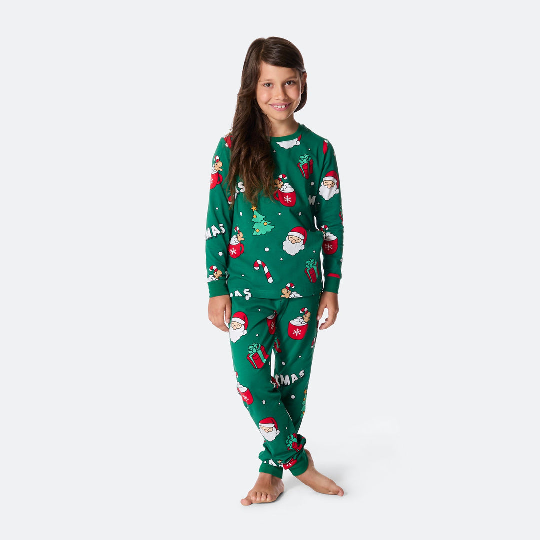 Kids' Green Xmas Christmas Pyjamas