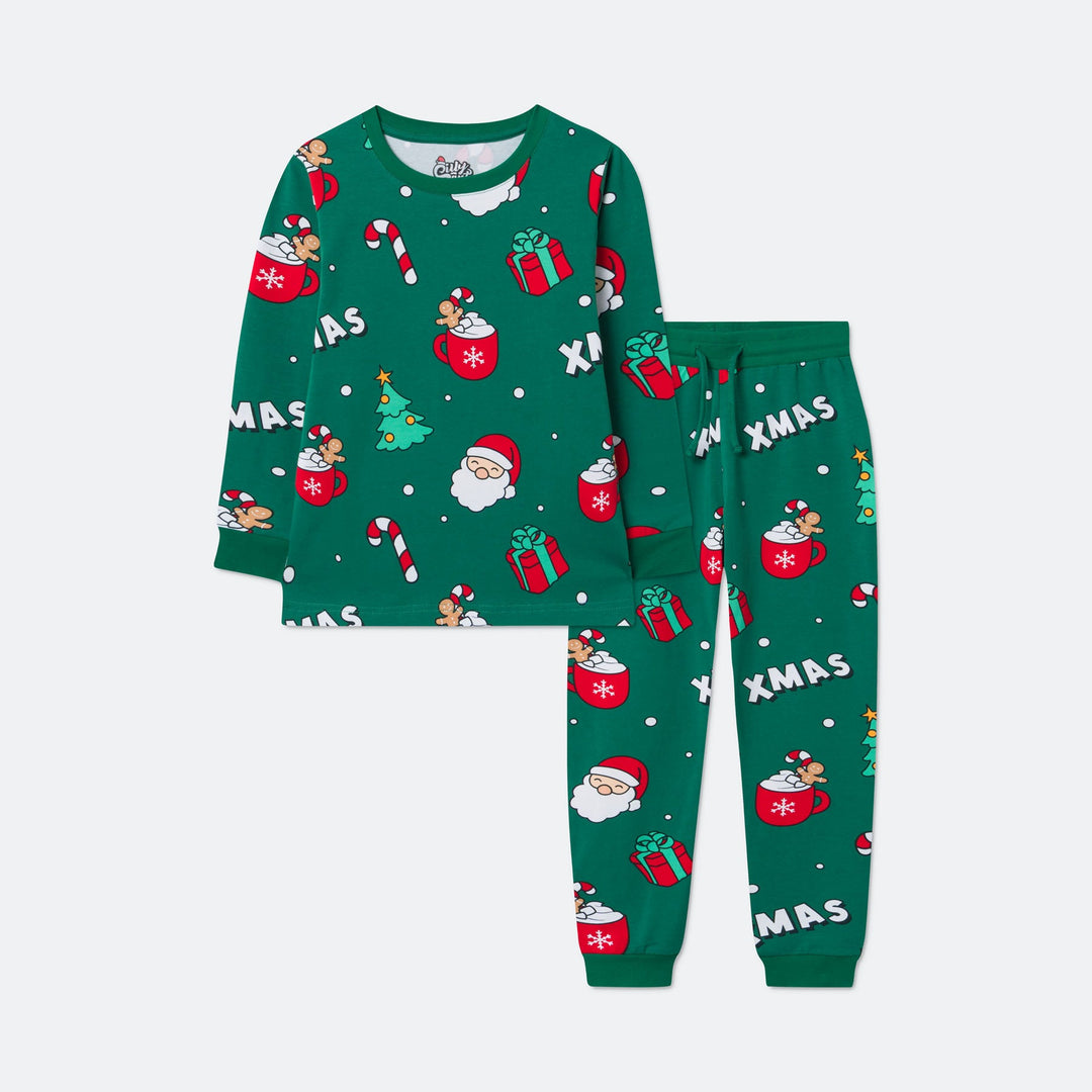 Kids' Green Xmas Christmas Pyjamas