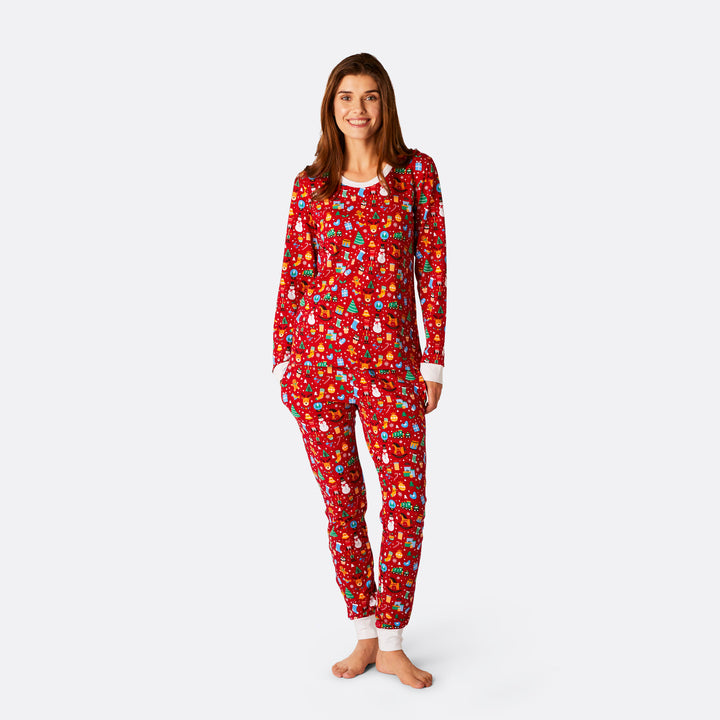 Women's Red Christmas Dream Christmas Pyjamas