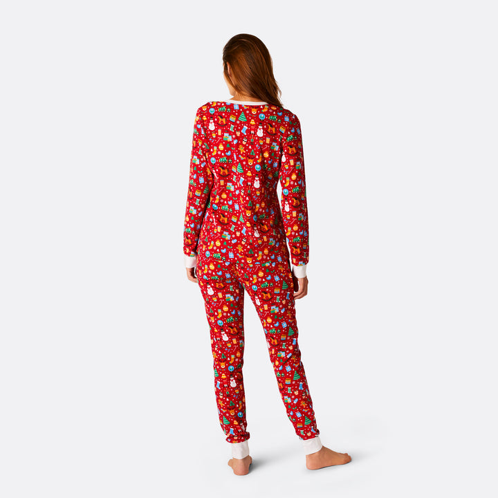 Women's Red Christmas Dream Christmas Pyjamas