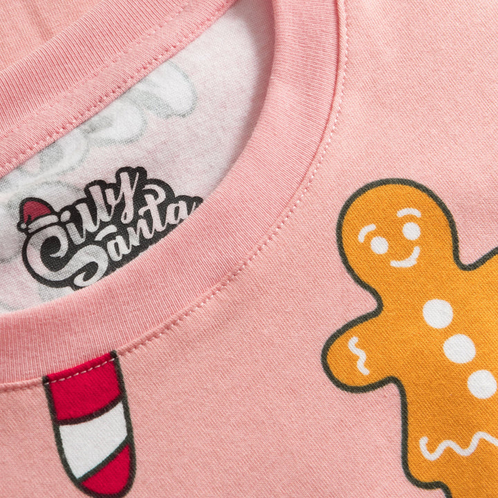 Kids' Pink Hohoho Christmas Pyjamas