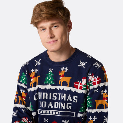 Men's Retro Video Game Christmas Sweater