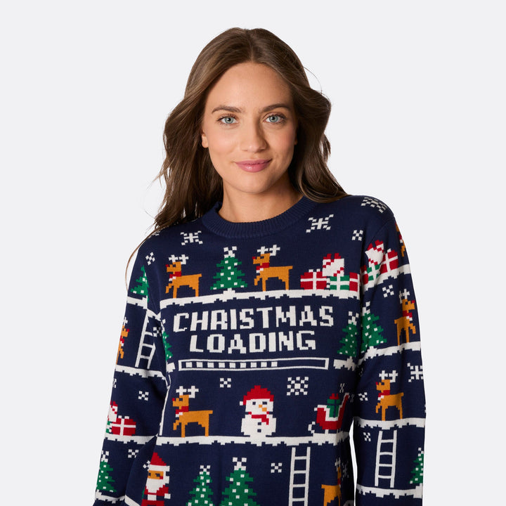 Women's Retro Video Game Christmas Sweater