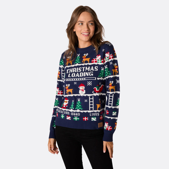 Retro Video Game Matching Family Christmas Sweaters