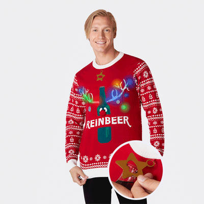Men's Reinbeer Red Christmas Sweater