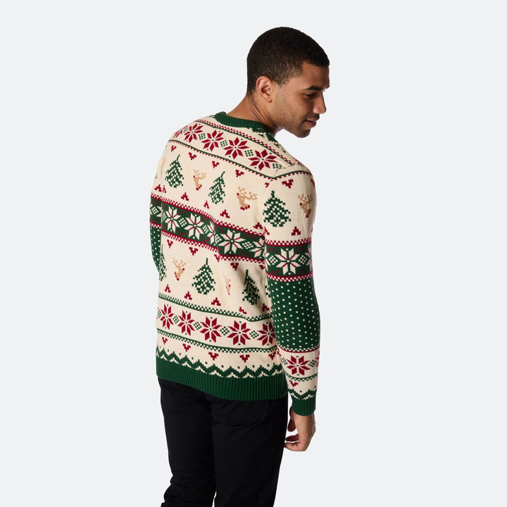 Men's Retro Christmas Tree Christmas Sweater