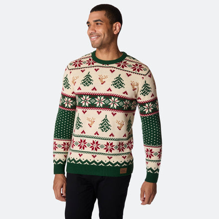 Men's Retro Christmas Tree Christmas Sweater