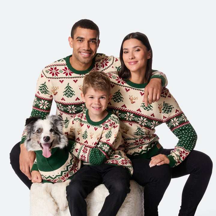 Men's Retro Christmas Tree Christmas Sweater