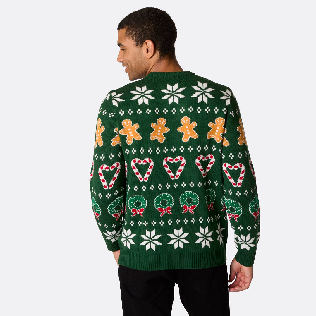 Men's Family Green Christmas Sweater