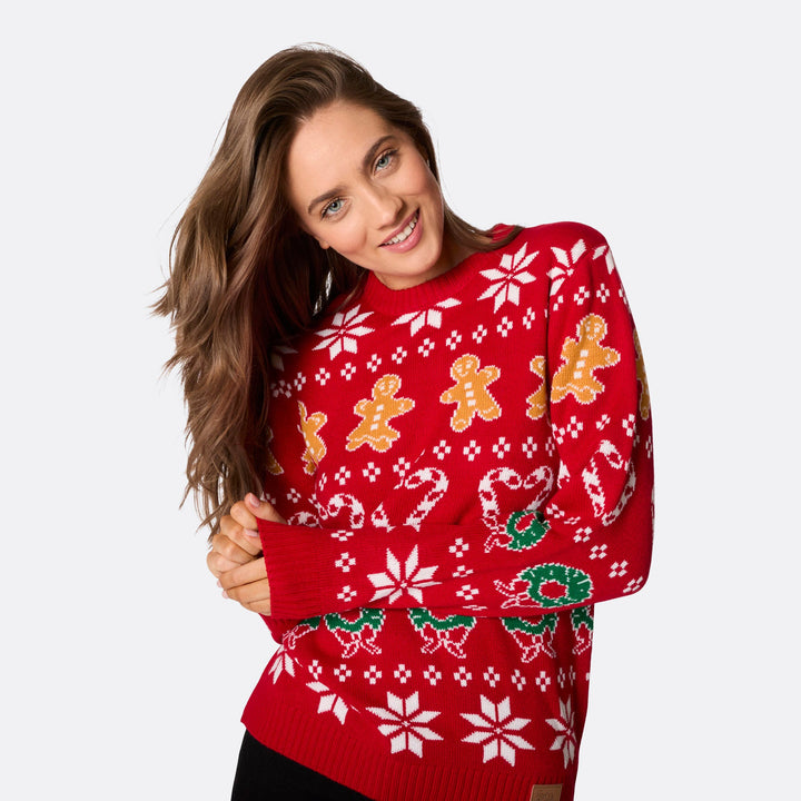 Women's Family Red Christmas Sweater Europe's largest selection