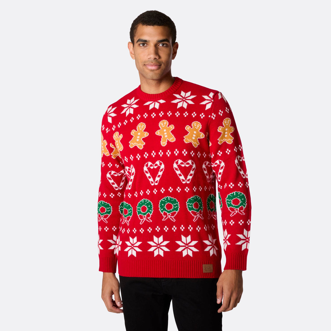 Men's Family Red Christmas Sweater