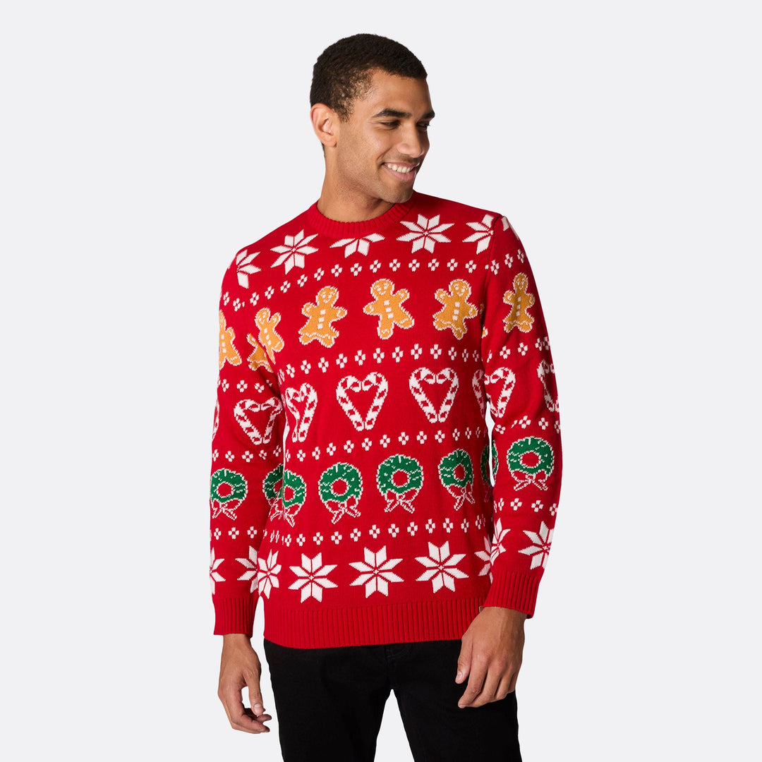 Men's Family Red Christmas Sweater