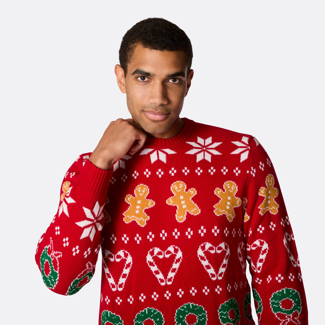 Men's Family Red Christmas Sweater