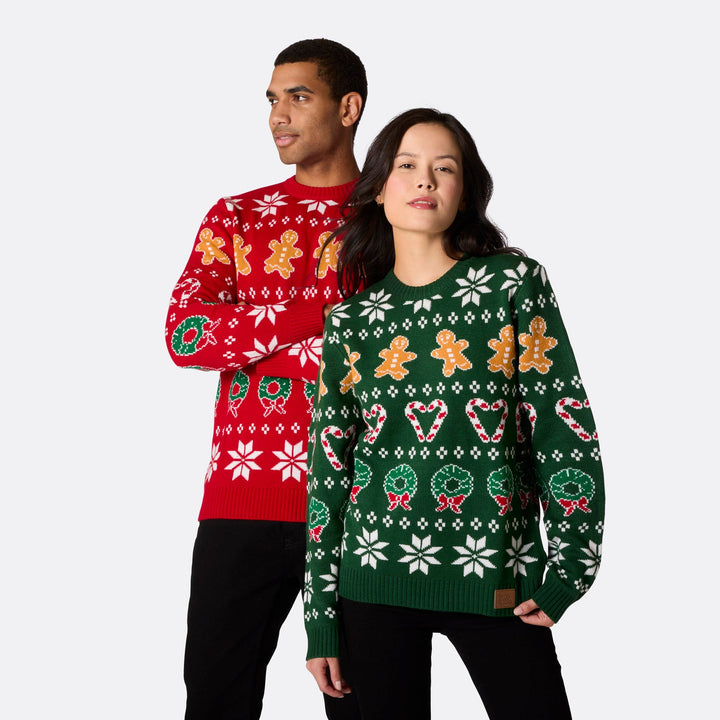 Men's Family Green Christmas Sweater