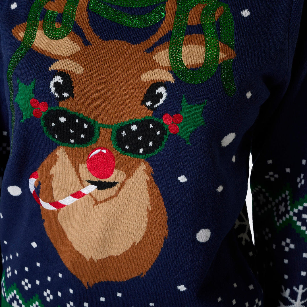 Rudolph Matching Family Christmas Sweaters