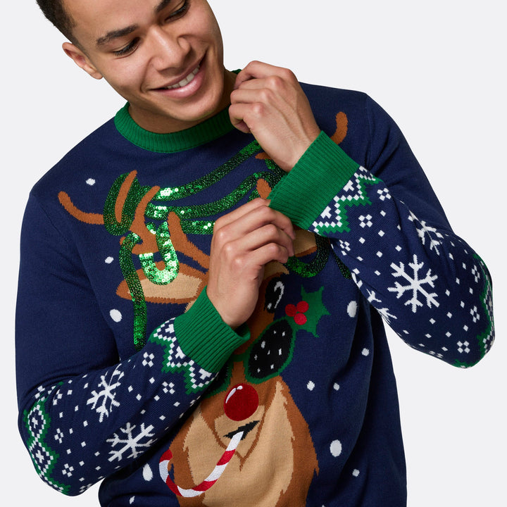 Rudolph Matching Family Christmas Sweaters