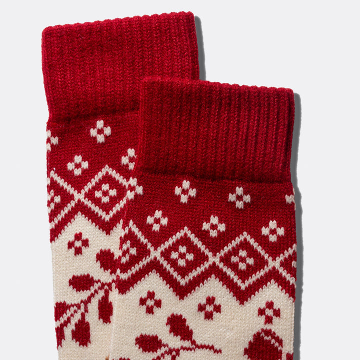 Gingerbread Christmas Knitted Socks