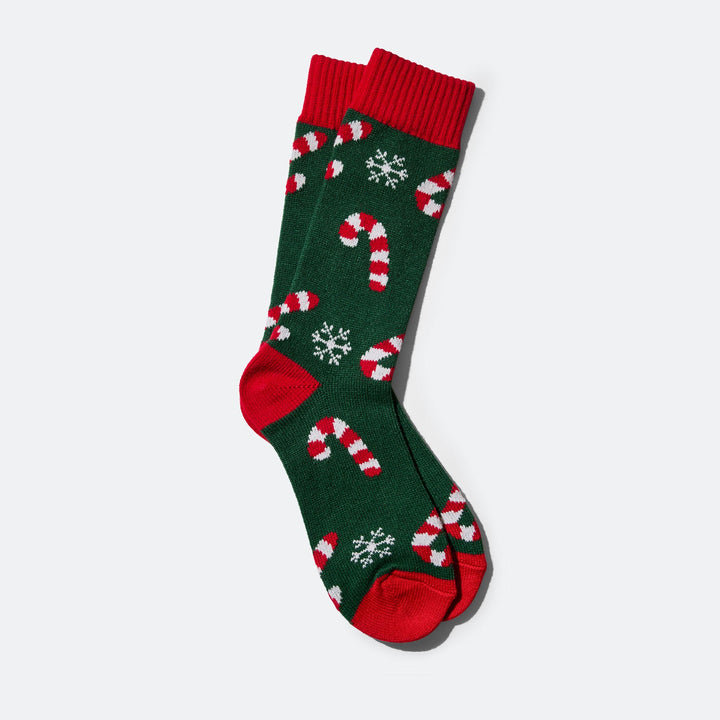 Candy Cane Christmas Socks