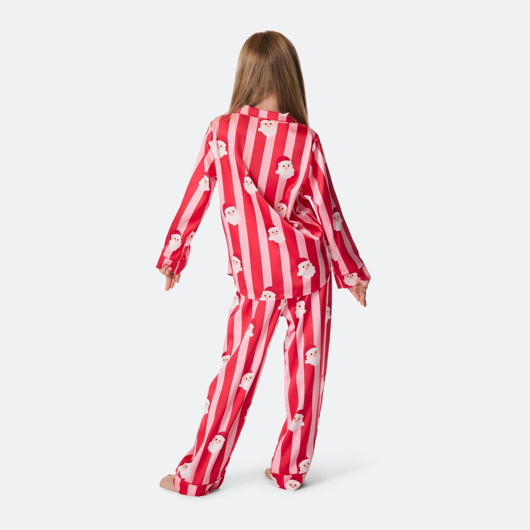 Striped Satin Christmas Pyjamas Family