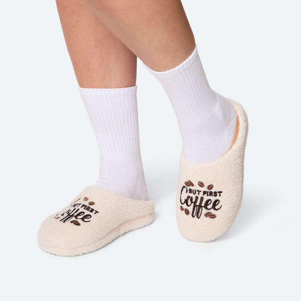 But First Coffee Slippers