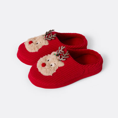 Reindeer Christmas Slippers