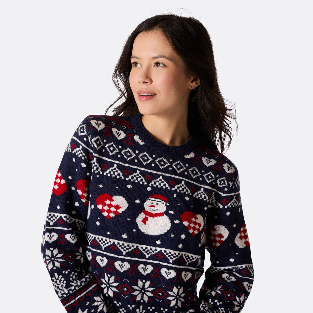 Women's Snowman Christmas Sweater