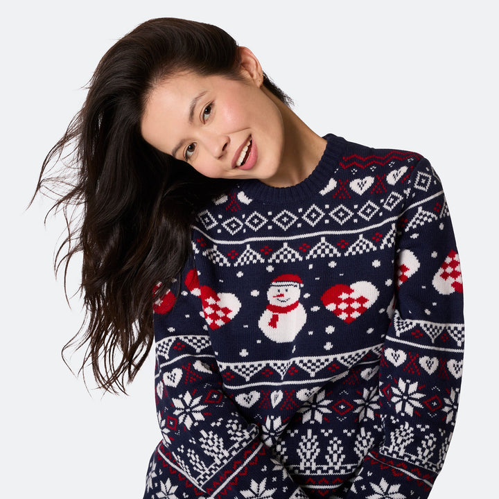 Women's Snowman Christmas Sweater