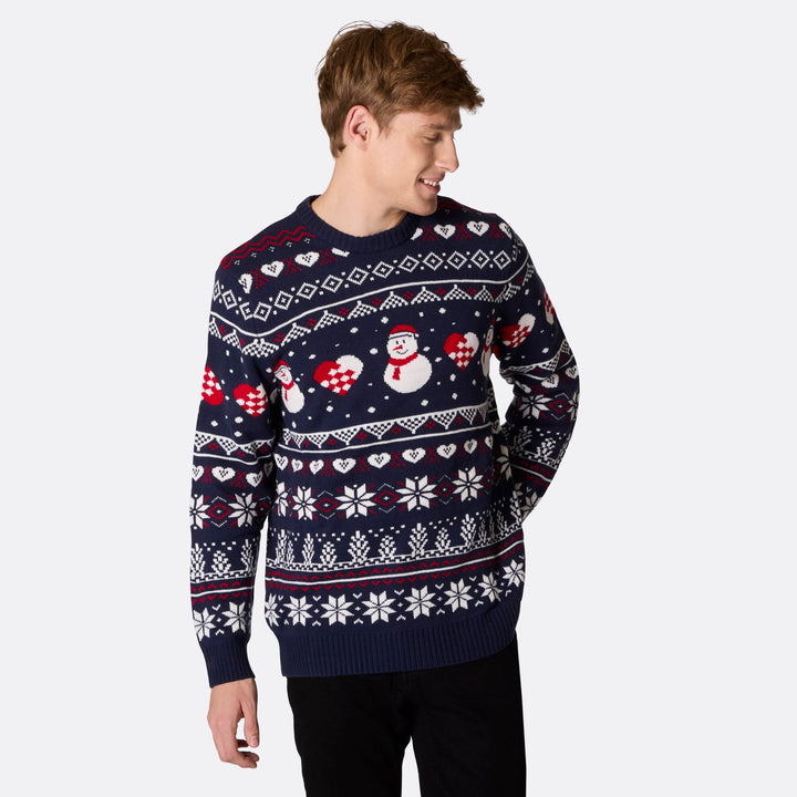 Men's Snowman Christmas Sweater