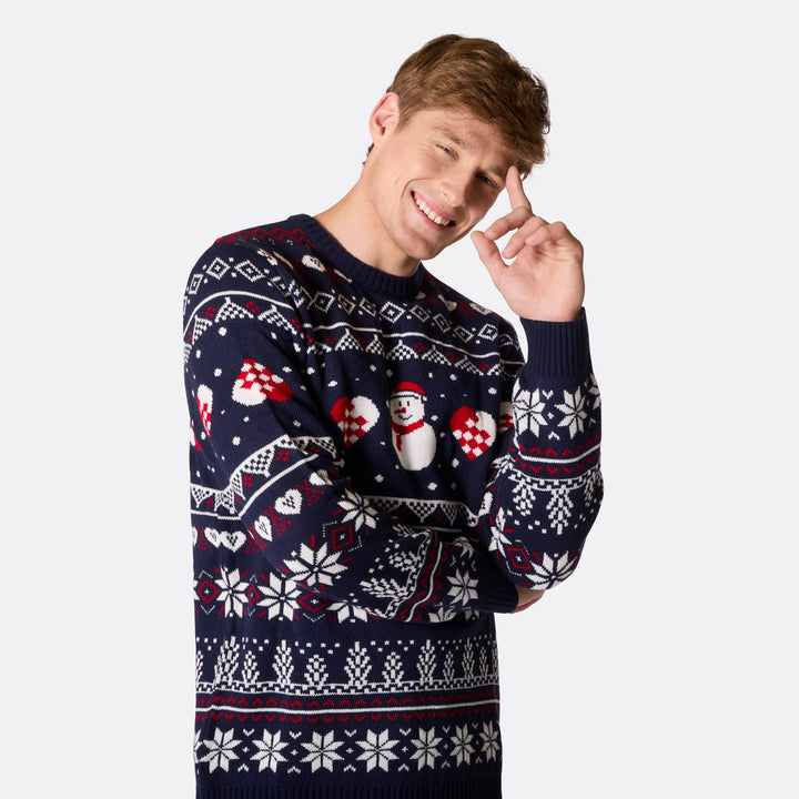 Men's Snowman Christmas Sweater