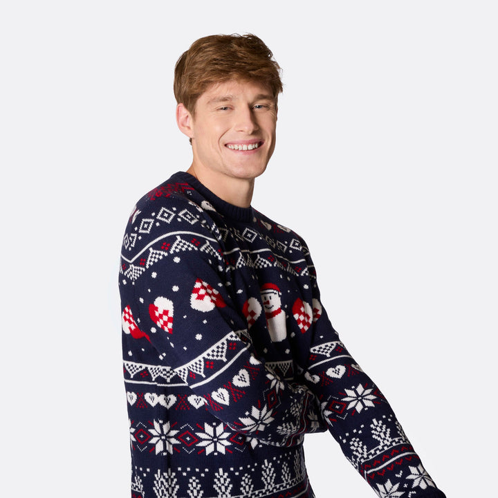 Men's Snowman Christmas Sweater