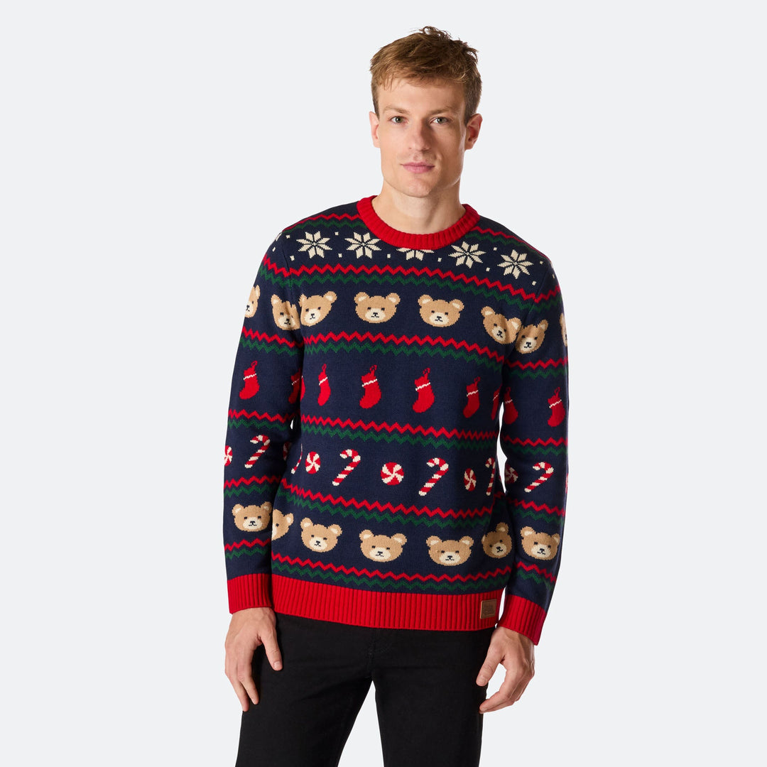 Men's Teddy Bear Christmas Sweater