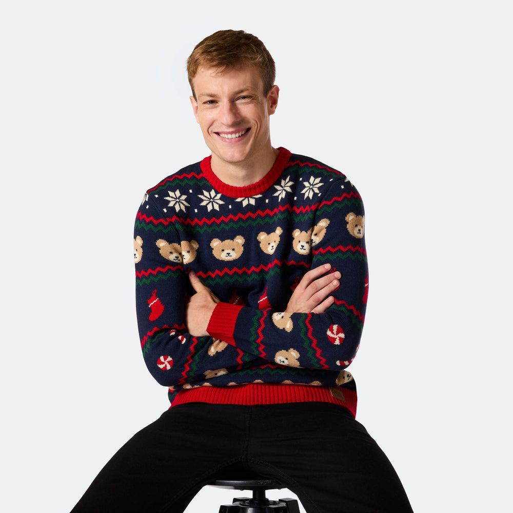 Men's Teddy Bear Christmas Sweater