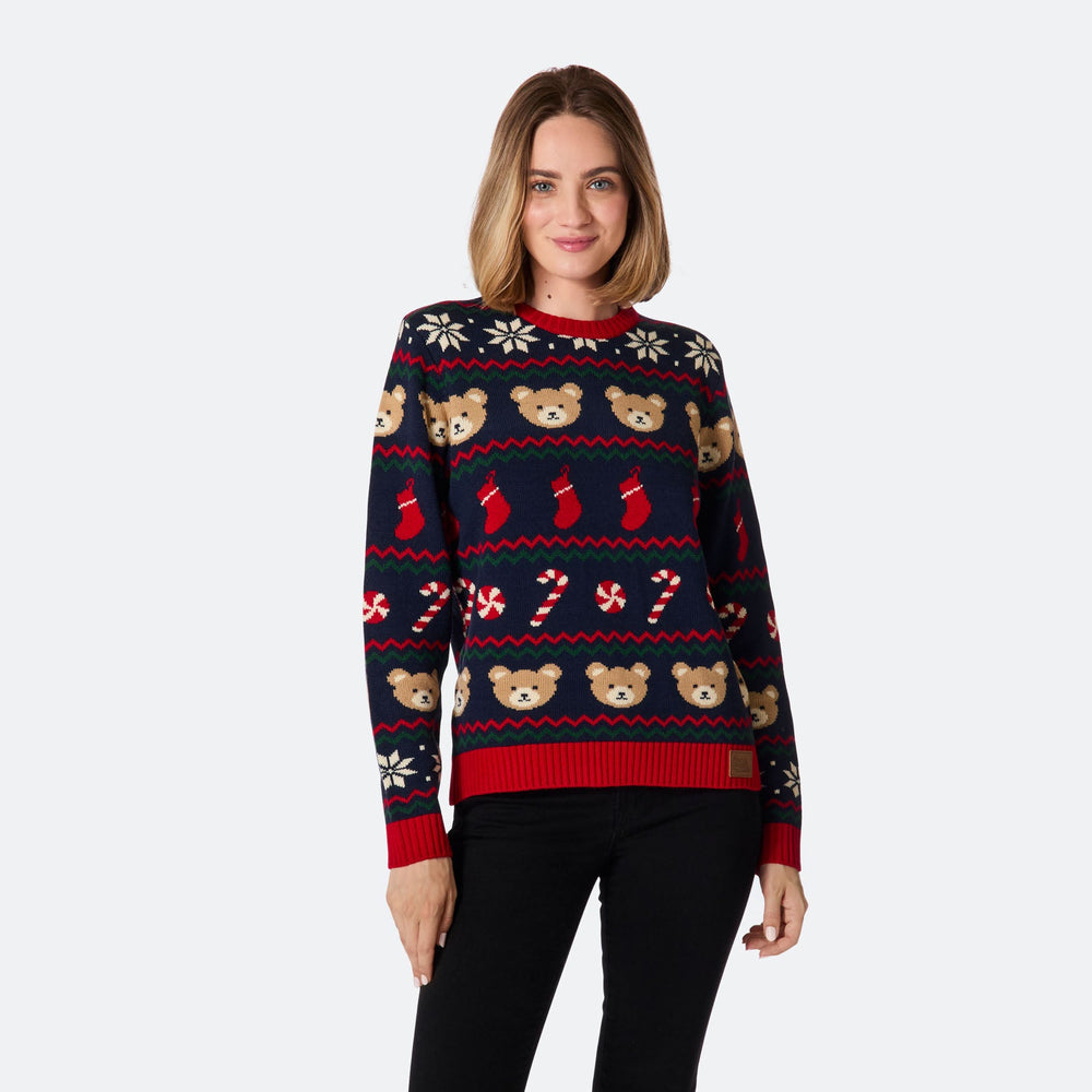 Women's Teddy Bear Christmas Sweater