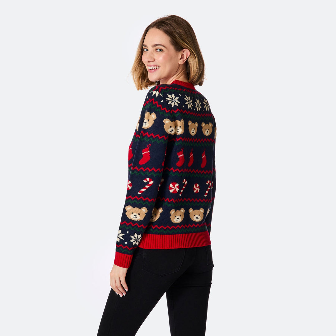 Women's Teddy Bear Christmas Sweater