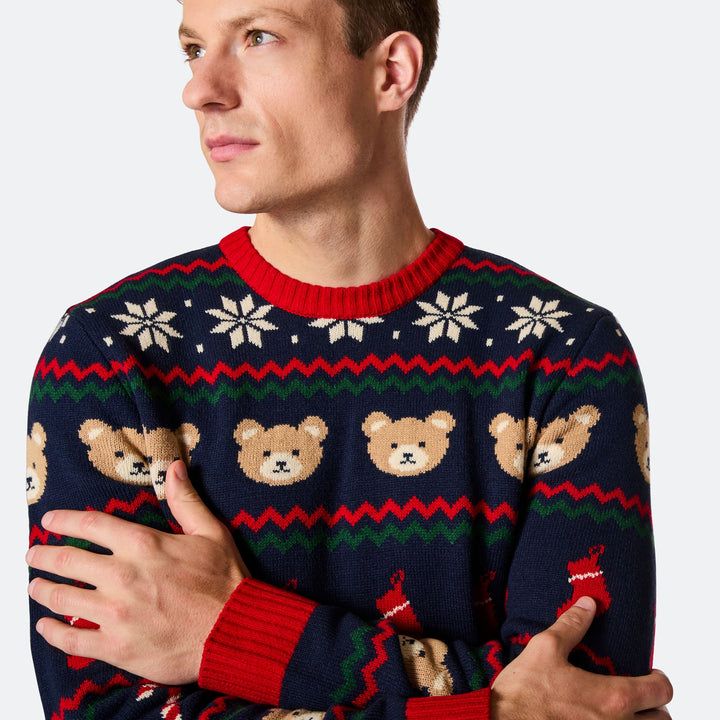 Men's Teddy Bear Christmas Sweater
