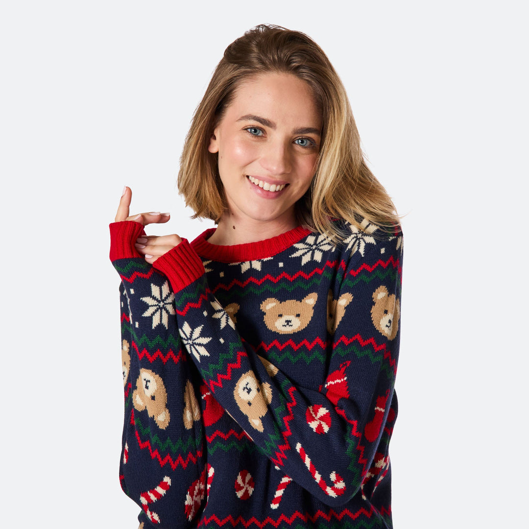 Women's Teddy Bear Christmas Sweater