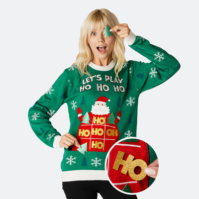 Women's Ho Ho Ho Christmas Sweater
