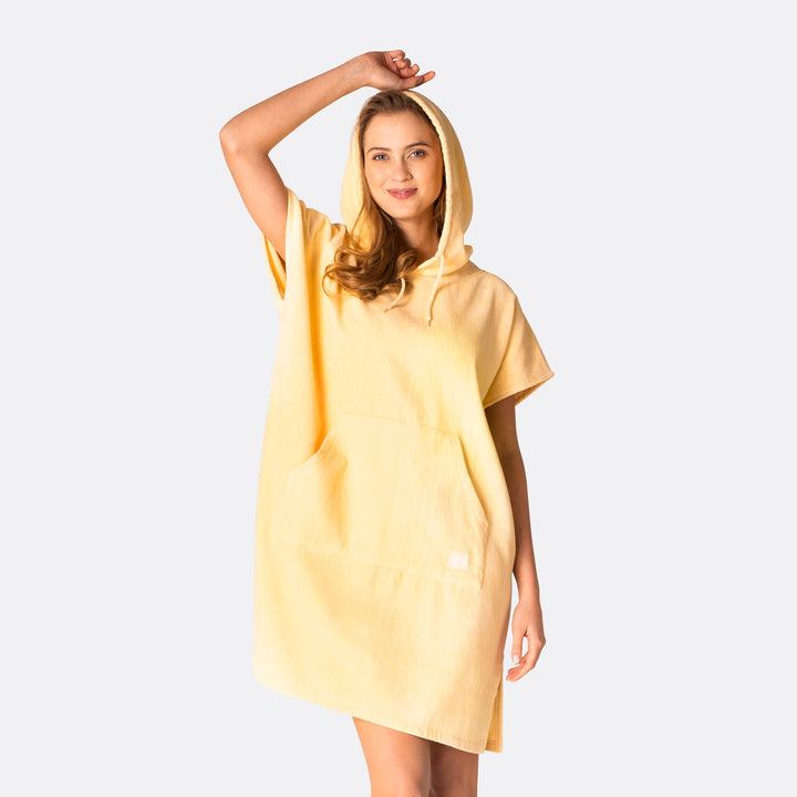 Apricot Orange Towel Poncho