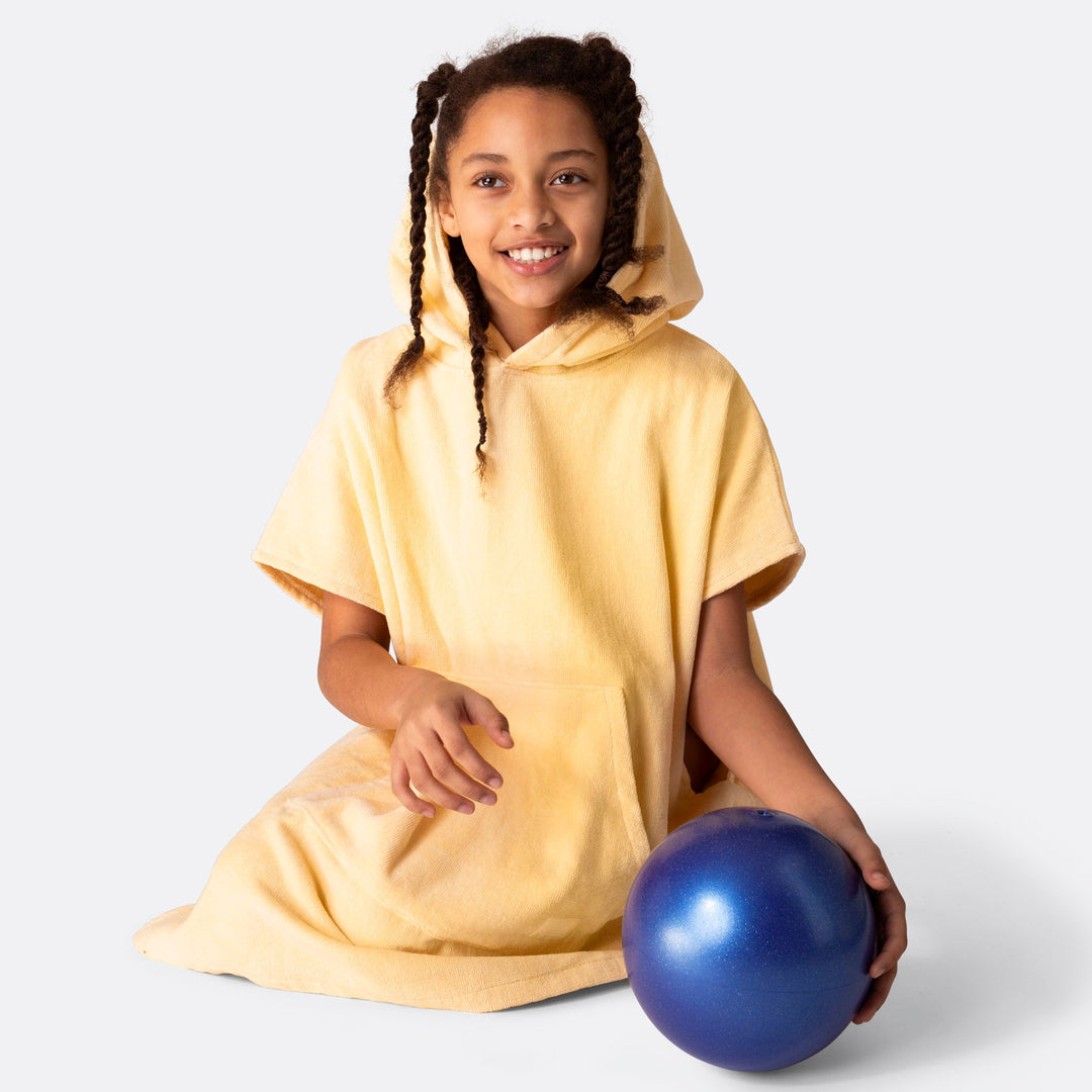 Kids' Apricot Orange Towel Poncho