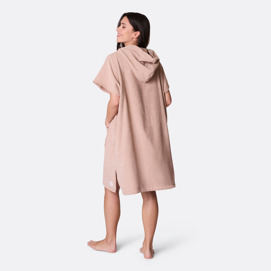 Beige Towel Poncho