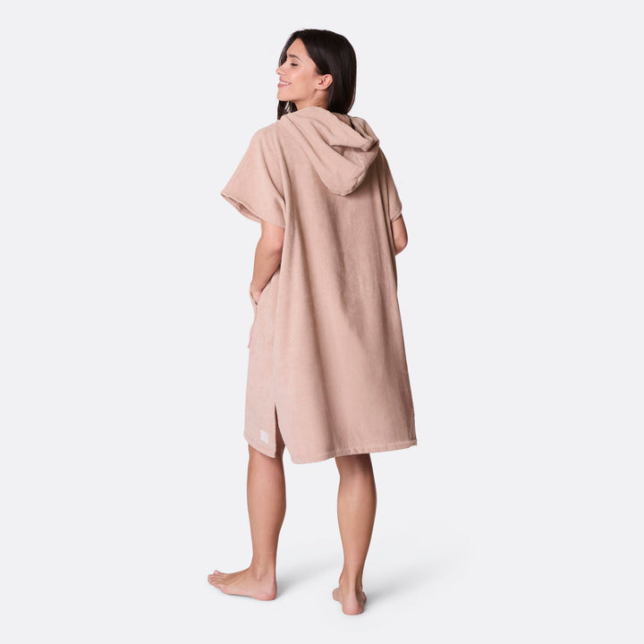 Beige Towel Poncho