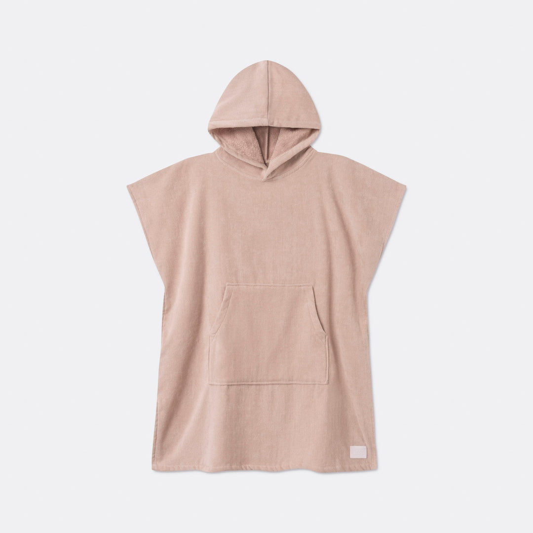 Kids' Beige Towel Poncho