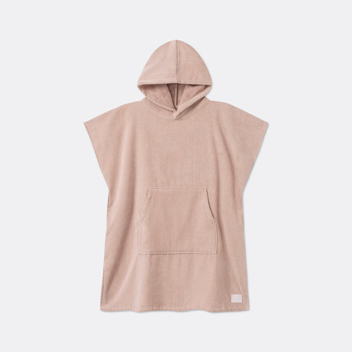 Kids' Beige Towel Poncho