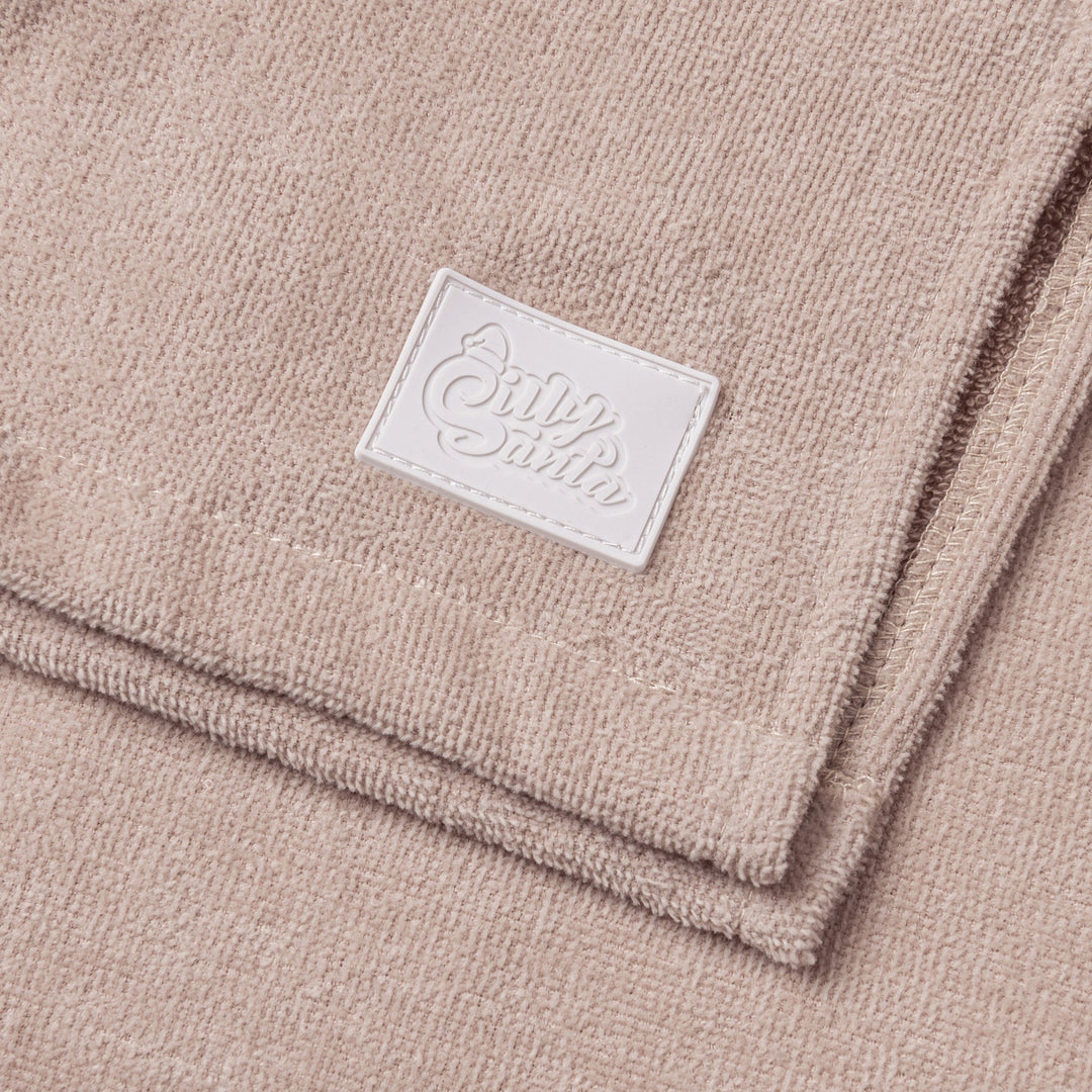 Beige Towel Poncho