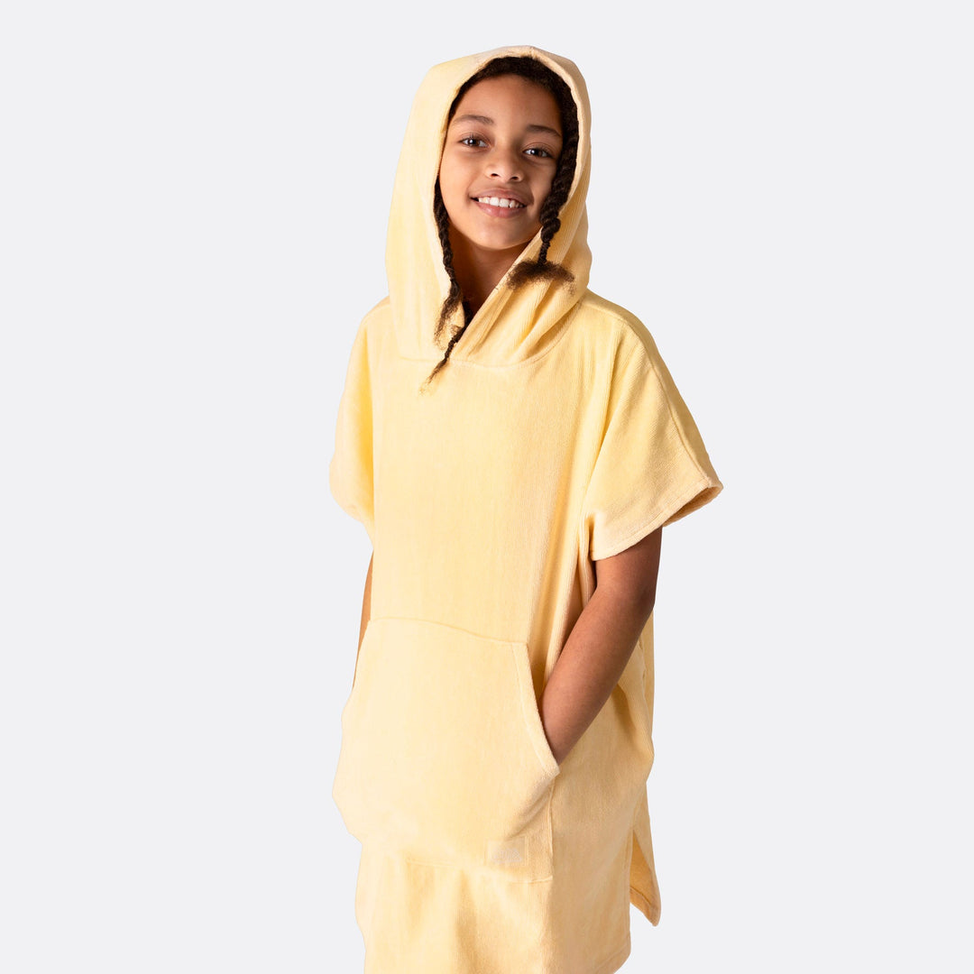 Kids' Apricot Orange Towel Poncho