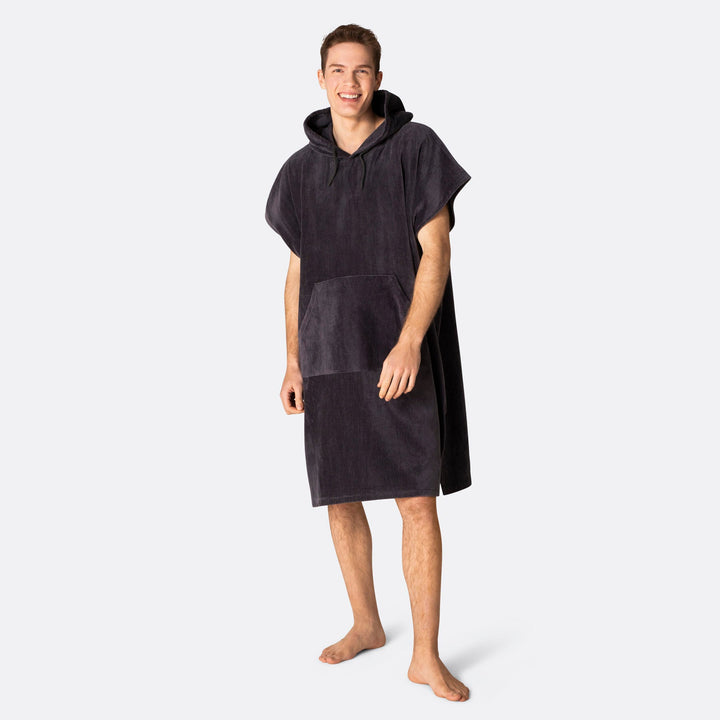 Charcoal Grey Towel Poncho