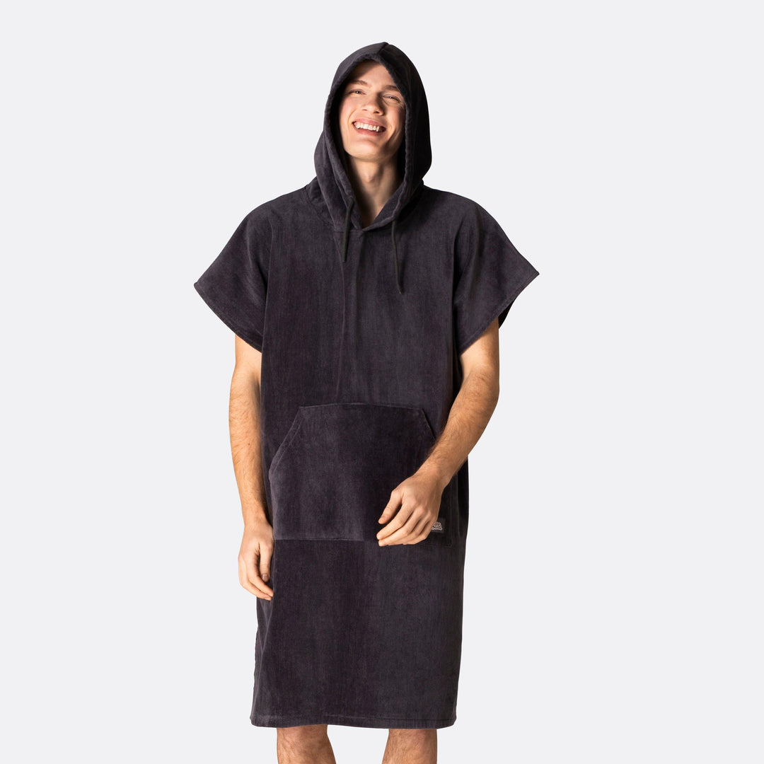 Charcoal Grey Towel Poncho