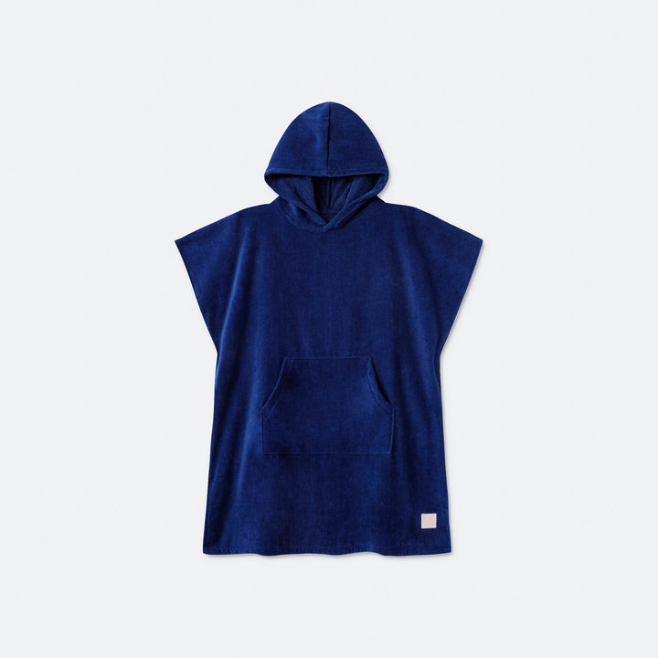 Kids' Navy Towel Poncho